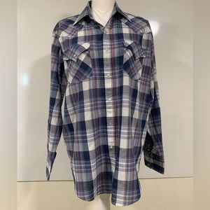 ELY CATTLEMAN long sleeve snap button shirt